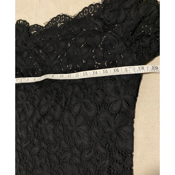 DJT Womens Forest Fairy Grunge Whimsigoth Mesh Top XL Black Off The Shoulder - Picture 11 of 14